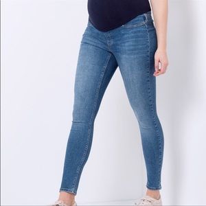 Seraphine over the Bump blue Maternity stretch jeans women size 6